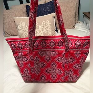 Vera Bradley red Travel Duffle bag